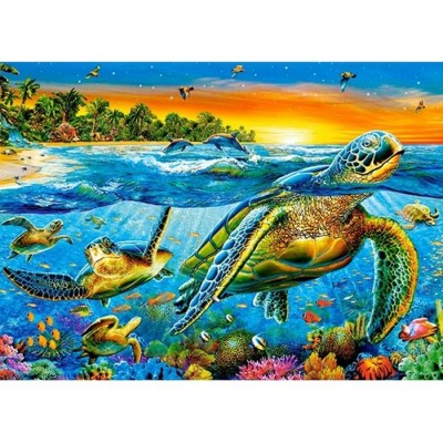 Puzzle underwater turtles  Castorland    301022